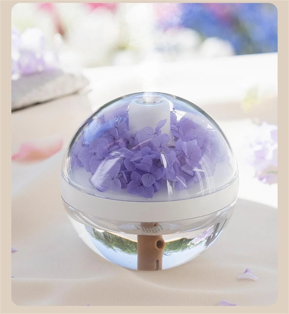 800mAh USB Rechargeable Battery Air Humidifier Eternal Flower Portable Mist Sprayer Aroma Diffuser Home Mini Humidifier Atomizer