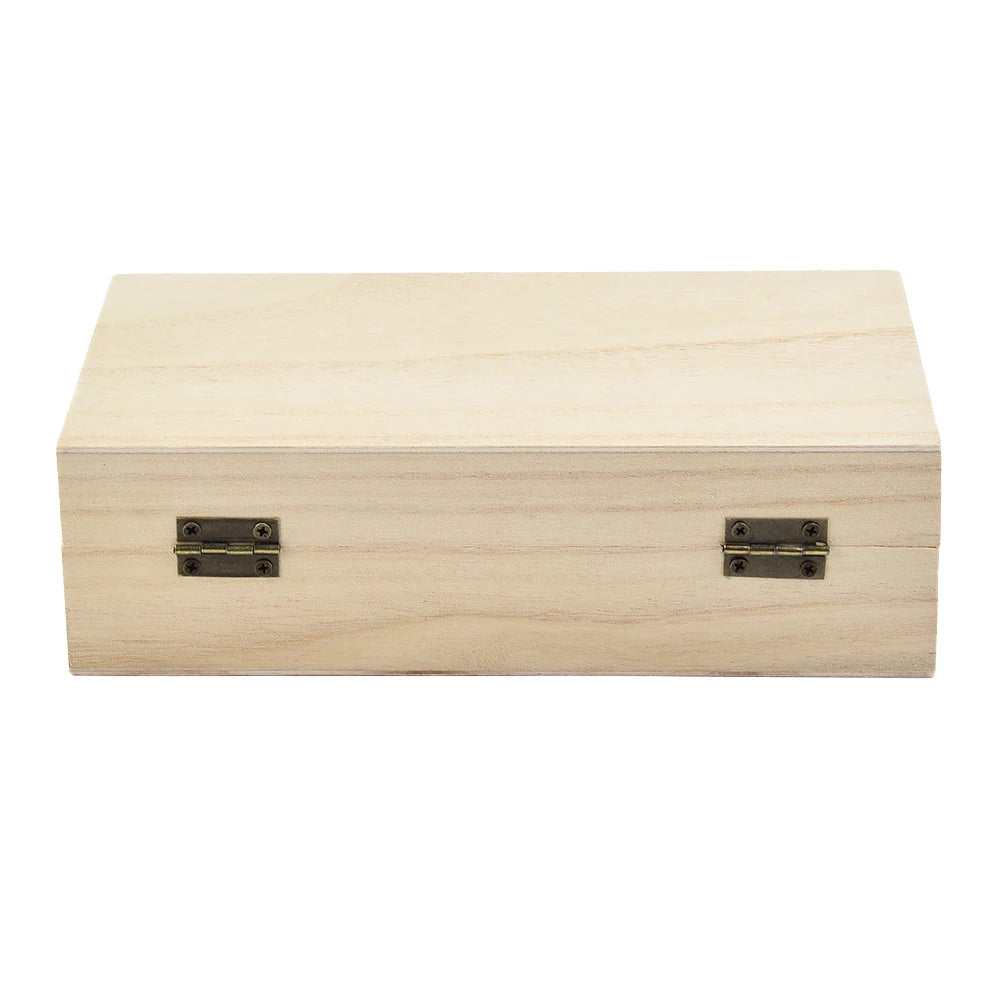 20*10*6 Cm Rectangular Durable Wooden Storage Box Retro Jewelry Box Gift Box Desktop Organizer Clamshell Container