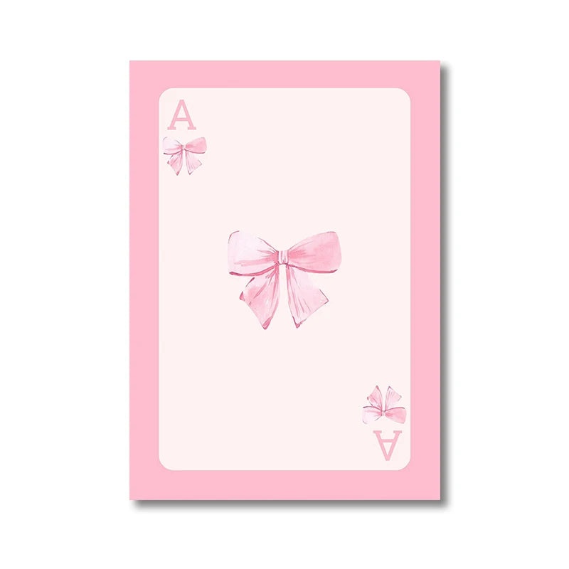 Trendy Pink Bows Poster Wall Art Set of 3 Preppy Posters College Apartment Decor Watercolor Bows Print Room Bedroom Wall Decor