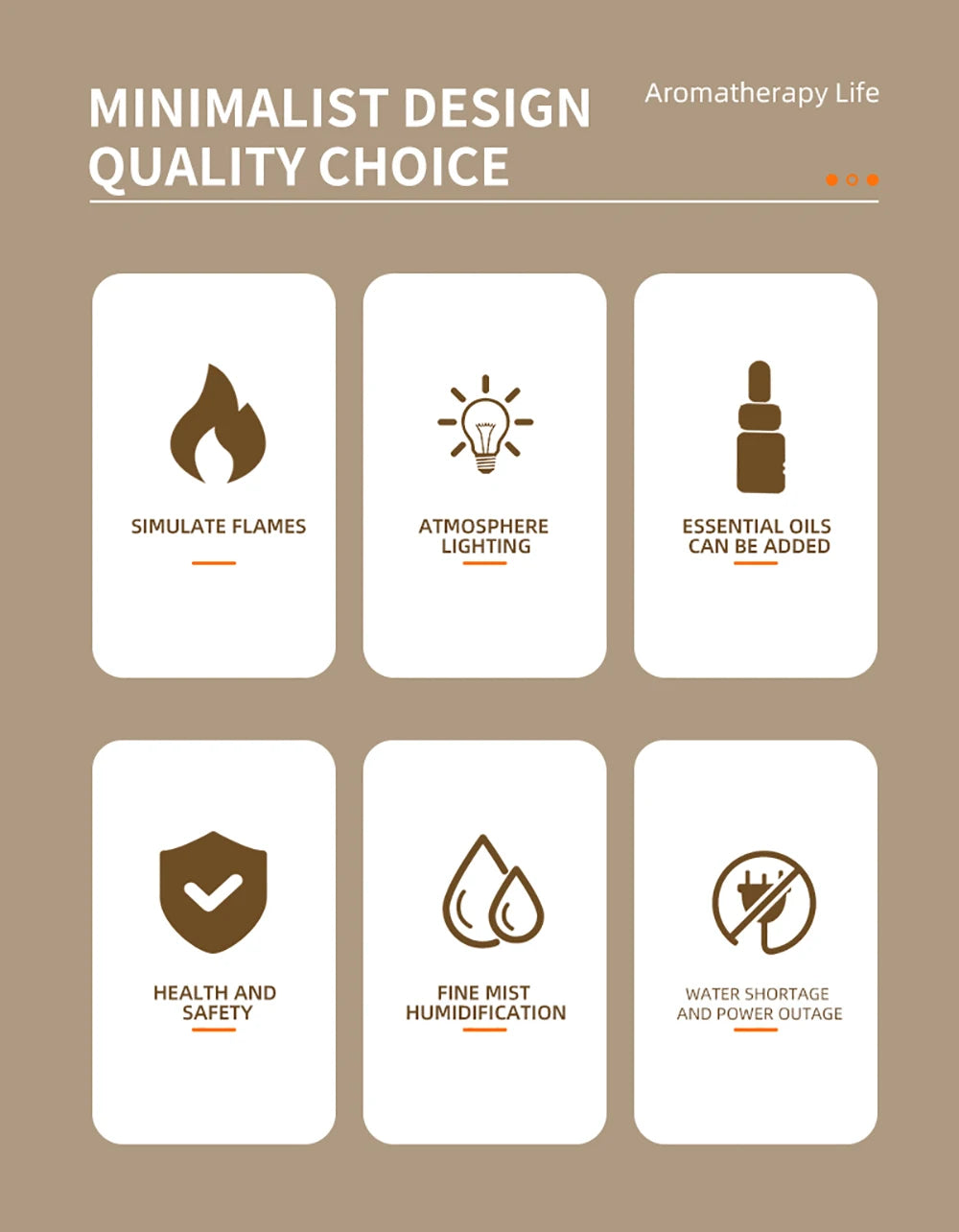 Flame Humidifier Fragrance Diffuser Fire Air Humidifier Aromatherapy Essential Oil Diffuser for Home Room Flame Aroma Diffuser