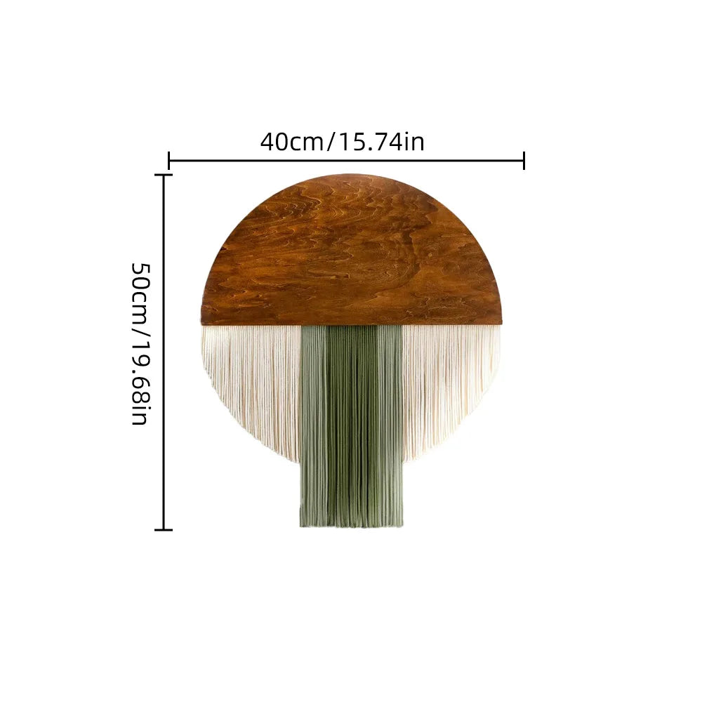 Hand Woven Long Tassel Art Wall Hanging Decor Macrame Wall Hanging Tapestries Wall Decor for Home Wall Living Room Wedding