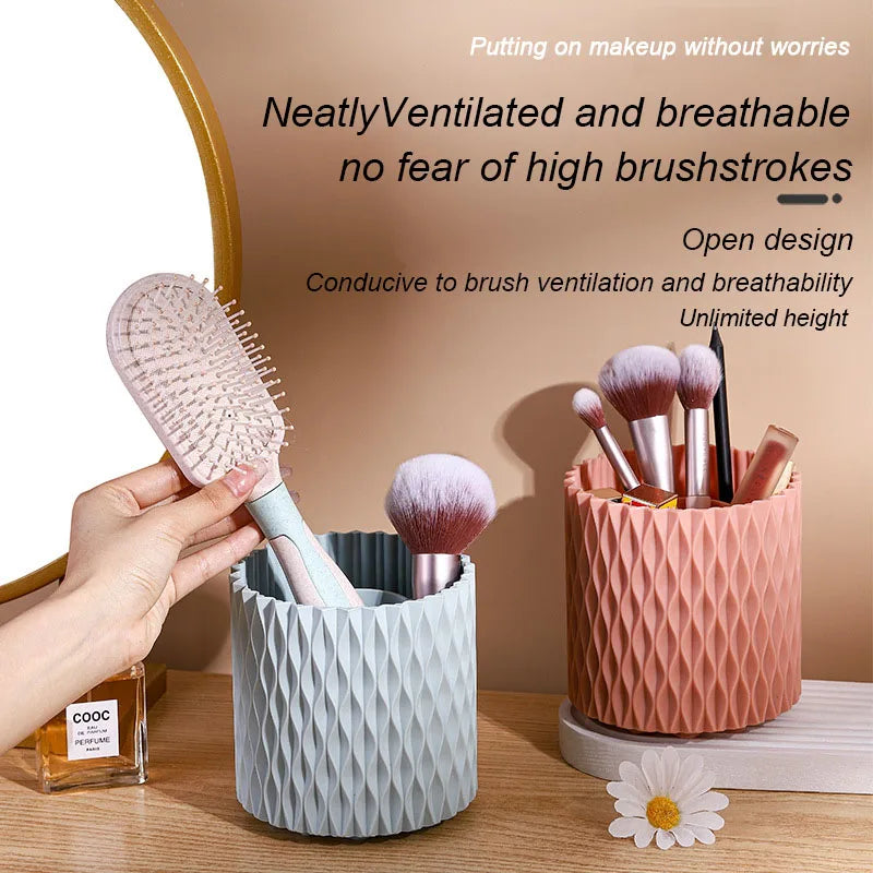 360° rotating multifunctional desktop eyebrow pencil makeup brush storage box makeup brush cup holder makeup tool storage box
