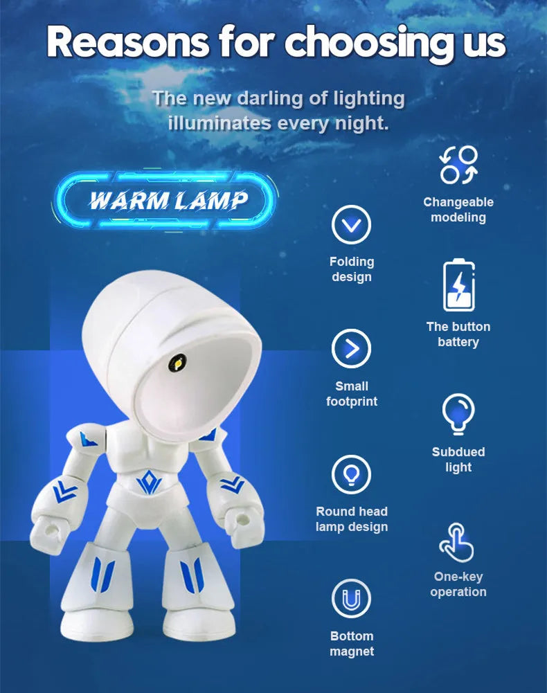 Mini Cute Cartoon Pet Table Lamp Folding Dimmiable Adjustable Angle AAA Battery Powered LED Night Light Eye Protection Lamp