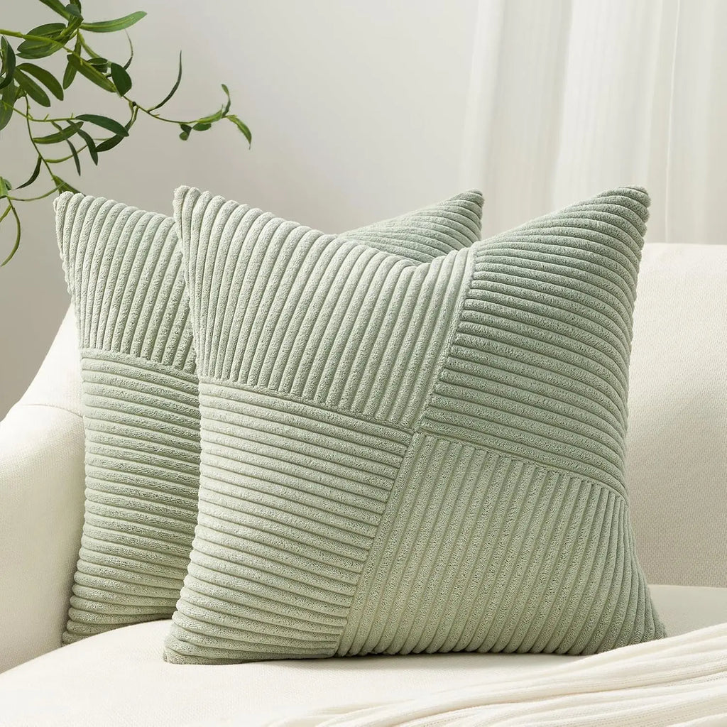 2025 New Spring Decorative Throw Pillow Covers Corduroy Boho Windmill Textured Cushion Cover 45x45CM Pillowcases Home Decor