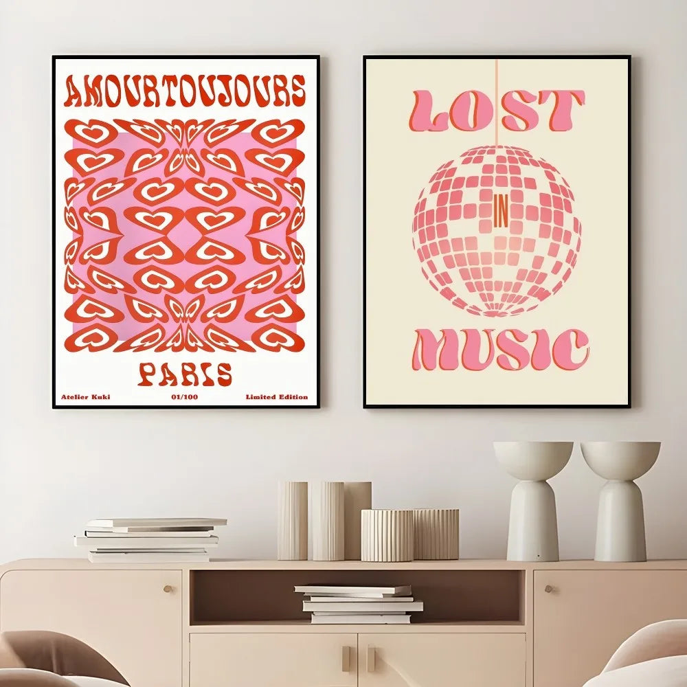 Abstract Feminist Color Letter Art Woman Good Poster Sticky Wall Art Printing Waterproof Home Living Bed Room Aesthetic Decor
