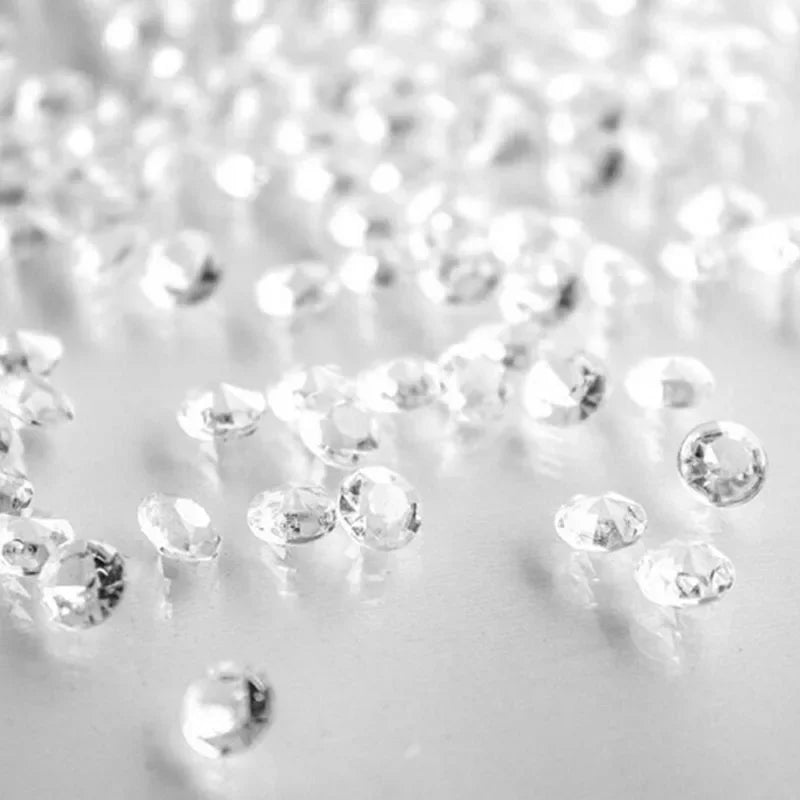 1000pcs Mixed Transparent Acrylic Gems Ice Grains Artificial Diamond Ice Cubes Vase Fillers Wedding Party Decorations 3-