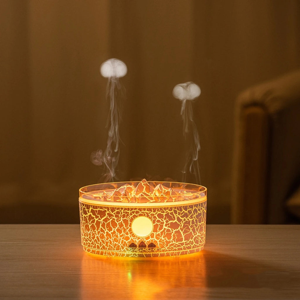 Rain Clouds  Diffuser Zen Raindrops Air Humidifier Essential Oil Diffuser  Desktop Ultrasonic Sprayer 3 Colors Lamp Difusor ml