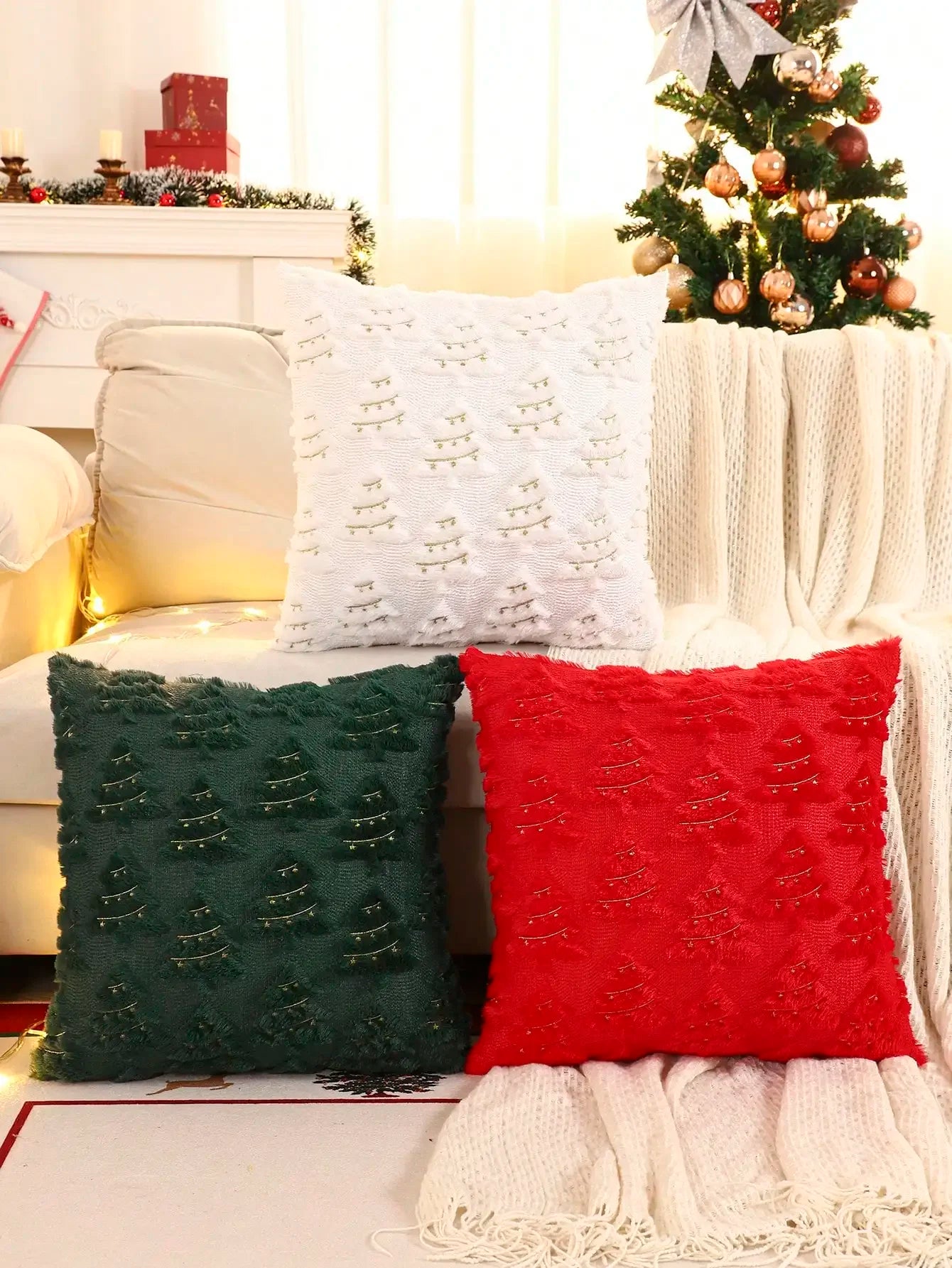 2025 New Spring Decorative Throw Pillow Covers Corduroy Boho Windmill Textured Cushion Cover 45x45CM Pillowcases Home Decor