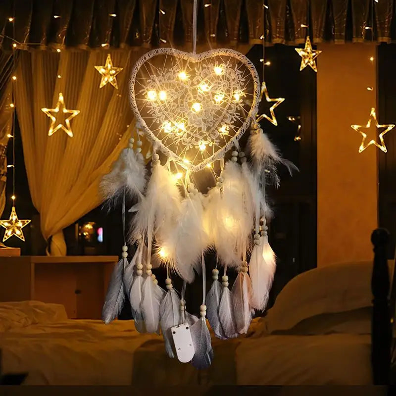 20/10 Pcs Heart Shaped Dream Catcher Rings Acrylic Crafts Floral Wall Hanging Wreath Macrame Handmade Accessories