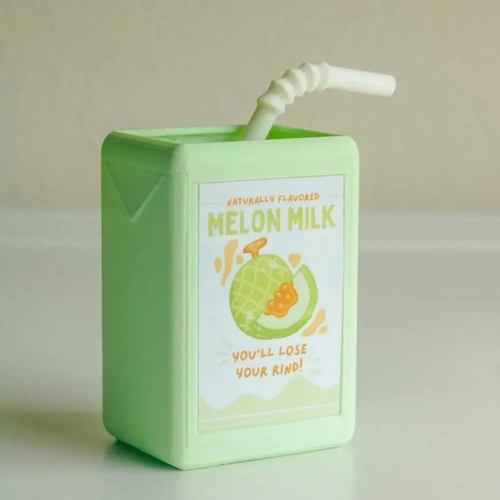 Cool Vase Milk Vase Cute Planter With Juice Box Design Good Decorative Effect For Pen Container Storage Box Floral Pot Decor