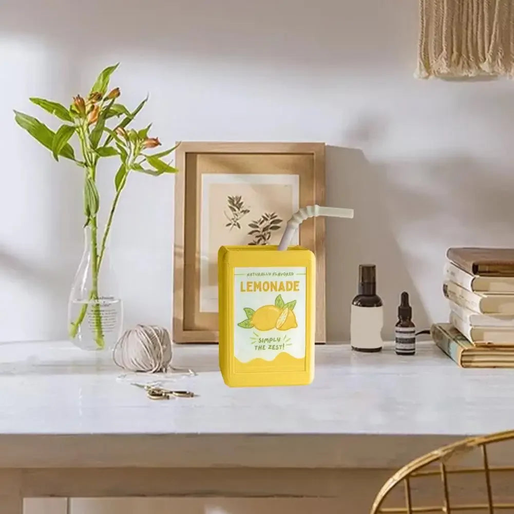Cool Vase Milk Vase Cute Planter With Juice Box Design Good Decorative Effect For Pen Container Storage Box Floral Pot Decor