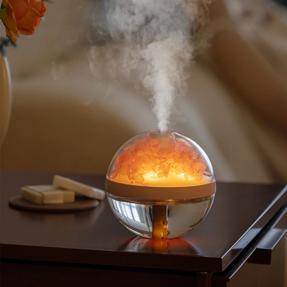 800mAh USB Rechargeable Battery Air Humidifier Eternal Flower Portable Mist Sprayer Aroma Diffuser Home Mini Humidifier Atomizer