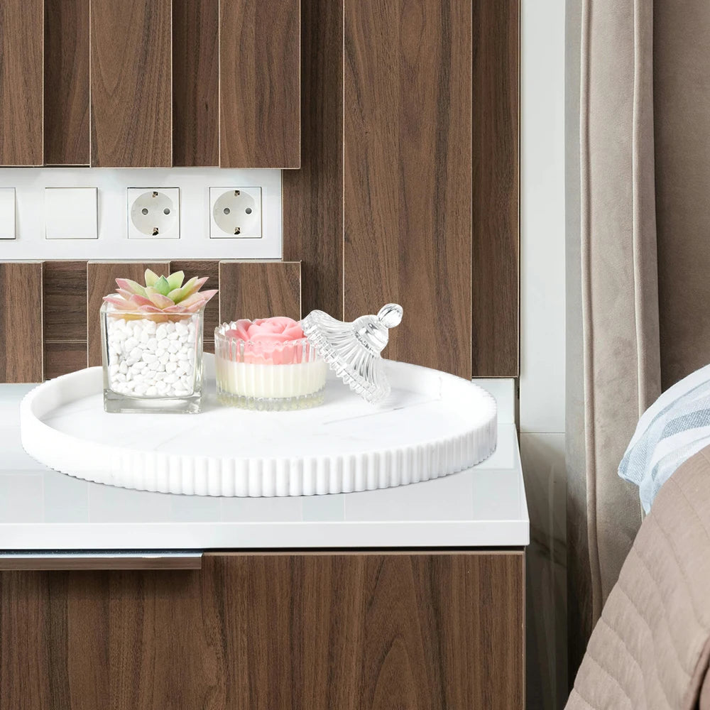 A Silicone Lace Round Decorative Storage Tray, Coffee Table Decorative Storage Tray, Round Tray, Home Decoration Tray, Desktop Decorative Tray, Decorative Tray, Center Decorative Tray