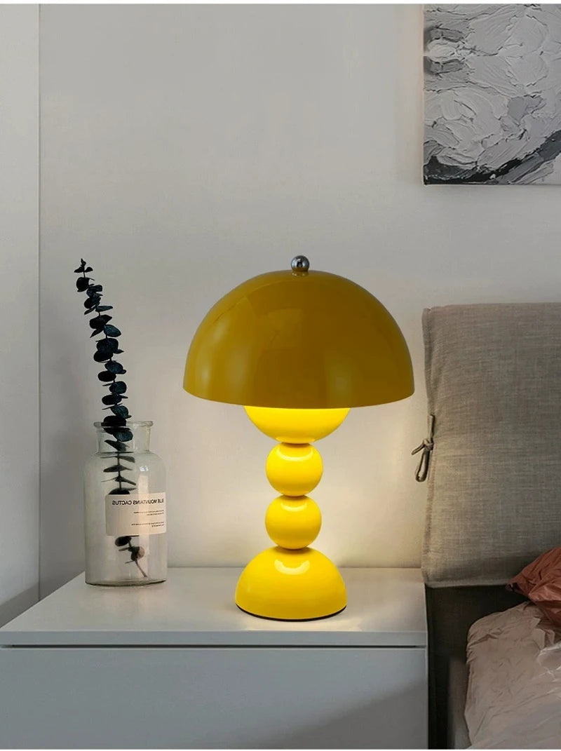 Nordic LED Flowers Table Lamp USB Dimmable For Home Living Table Bedroom Bedside Room Decoration LED Night Lamps Desk Light