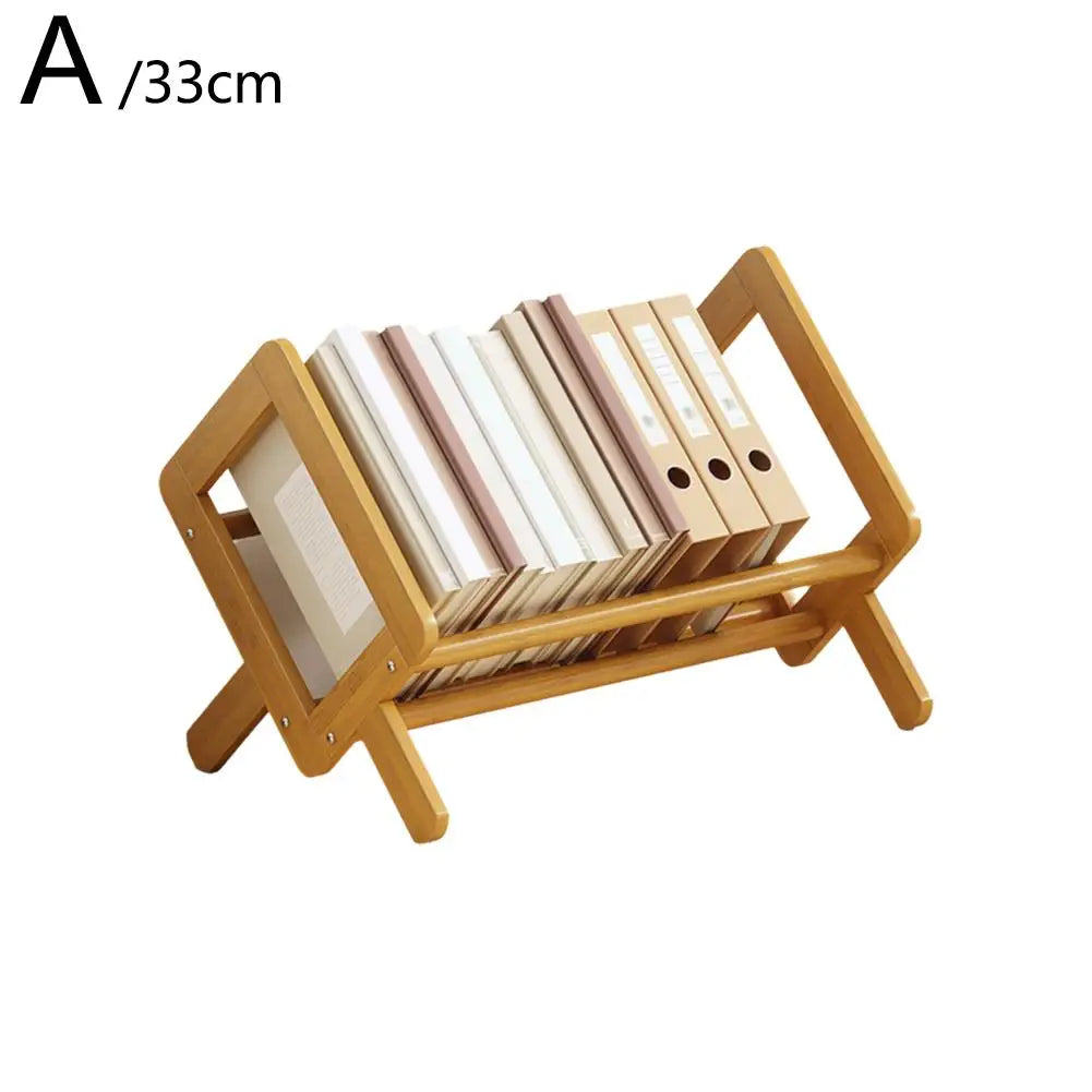 Desktop Bookshelf Magazine Rack Desktop Office Book Storage Rack Student Economy Bookshelf Children's Storage Rack 33/40CM