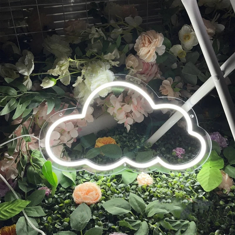 Cloud Neon Sign LED Aesthetic Room Decor Neon Light Cloud Wall Decorative Night Lights for Kids Room Home Decor Neon Light