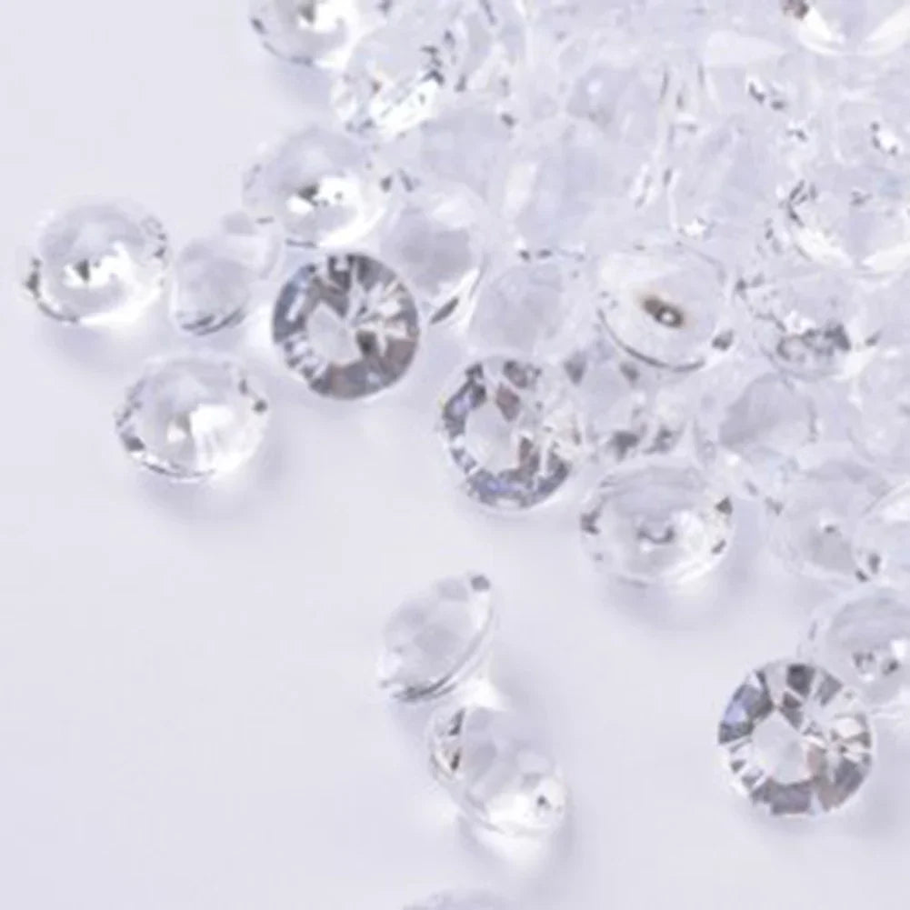 1000pcs Mixed Transparent Acrylic Gems Ice Grains Artificial Diamond Ice Cubes Vase Fillers Wedding Party Decorations 3-