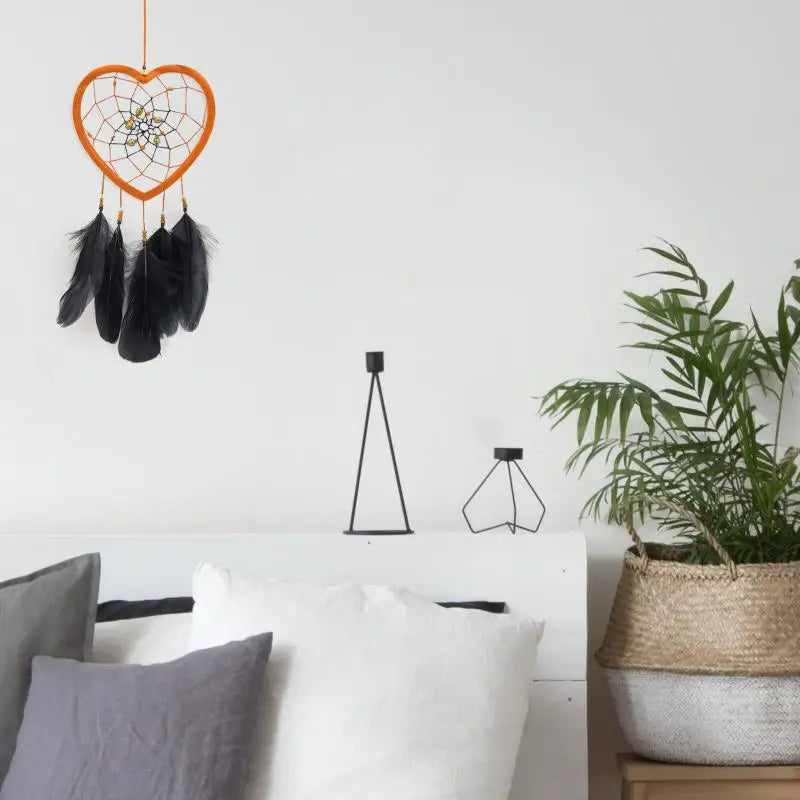 20/10 Pcs Heart Shaped Dream Catcher Rings Acrylic Crafts Floral Wall Hanging Wreath Macrame Handmade Accessories