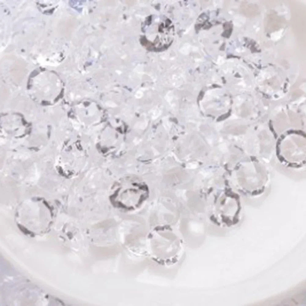 1000pcs Mixed Transparent Acrylic Gems Ice Grains Artificial Diamond Ice Cubes Vase Fillers Wedding Party Decorations 3-