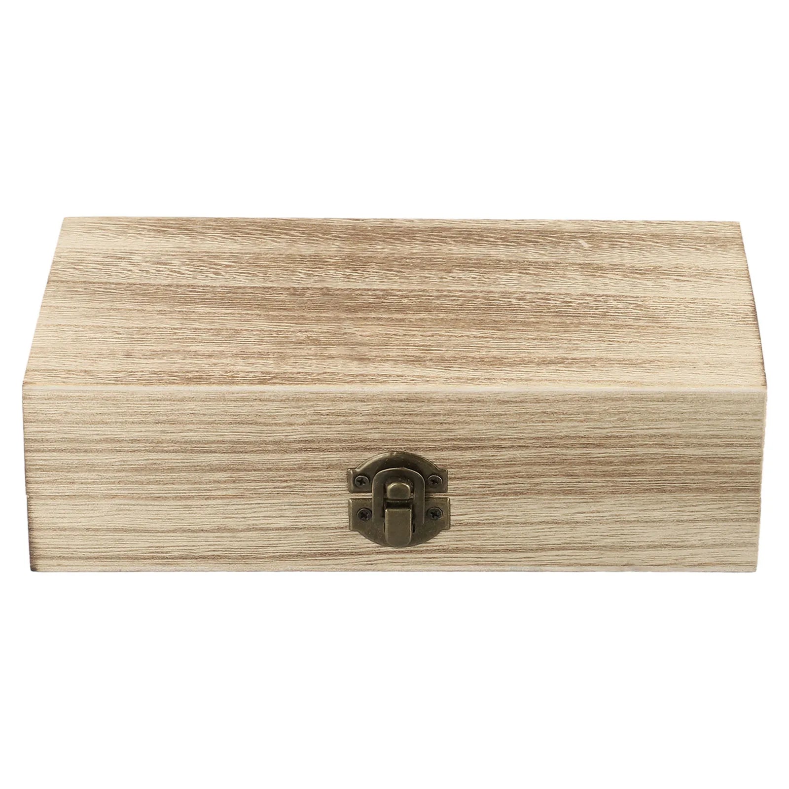 20*10*6 Cm Rectangular Durable Wooden Storage Box Retro Jewelry Box Gift Box Desktop Organizer Clamshell Container