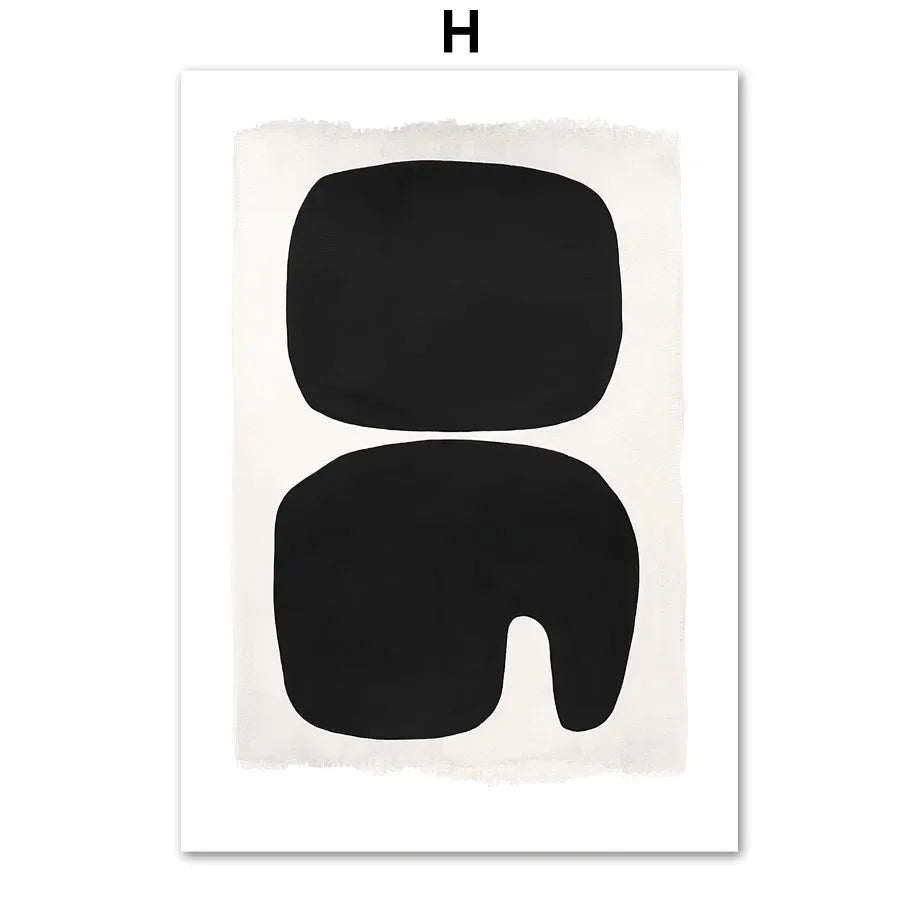 Scandinavian Abstract Wall Art Geometric Lines Pajama Girl HD Canvas Poster Prints Home Bedroom Living Room Decoration