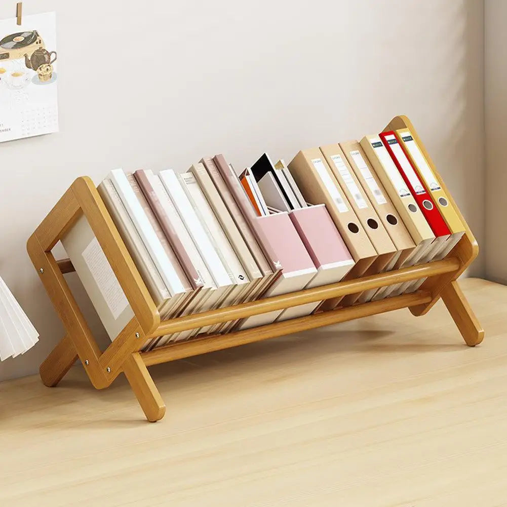Desktop Bookshelf Magazine Rack Desktop Office Book Storage Rack Student Economy Bookshelf Children's Storage Rack 33/40CM