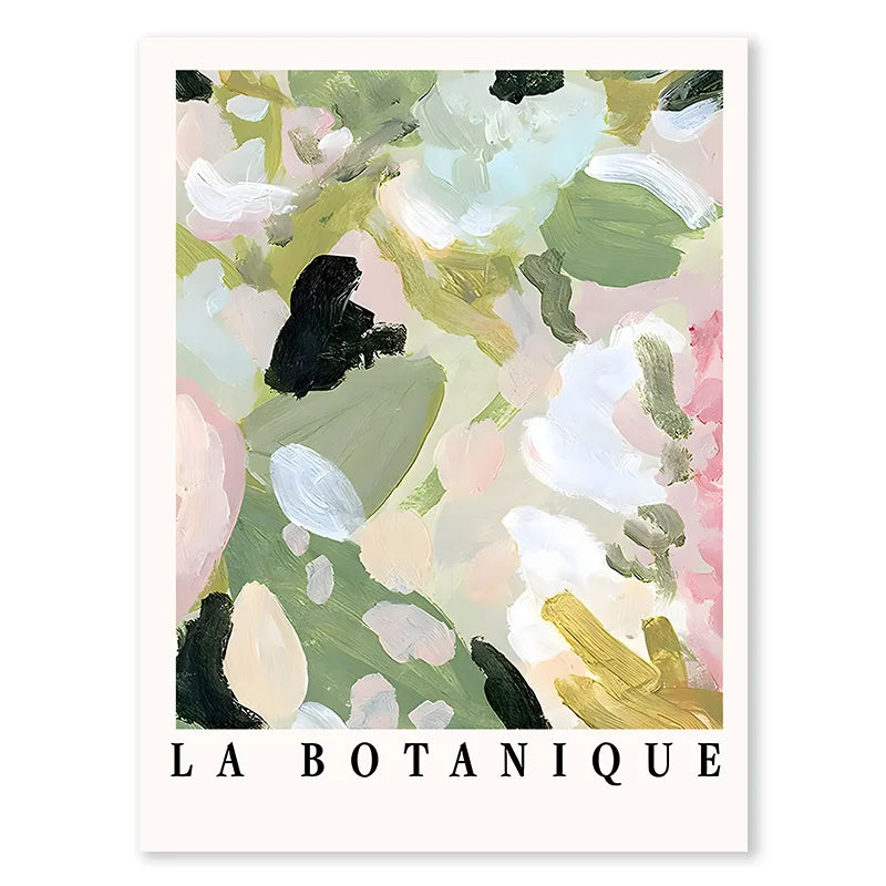 Green Botanical Vase La Mela Van Gogh Abstract Line Wall Art Canvas Painting Posters And Prints Pictures For Living Room Decor