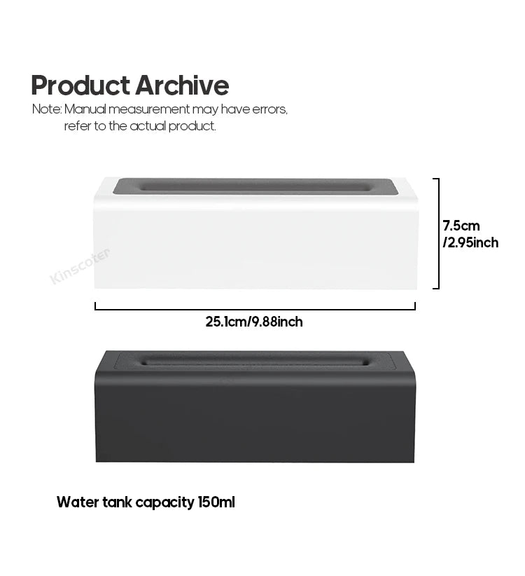 KINSCOTER Flame Aroma Diffuser Air Humidifier Ultrasonic Cool Mist Maker Fogger LED Essential Oil Flame Lamp Difusor