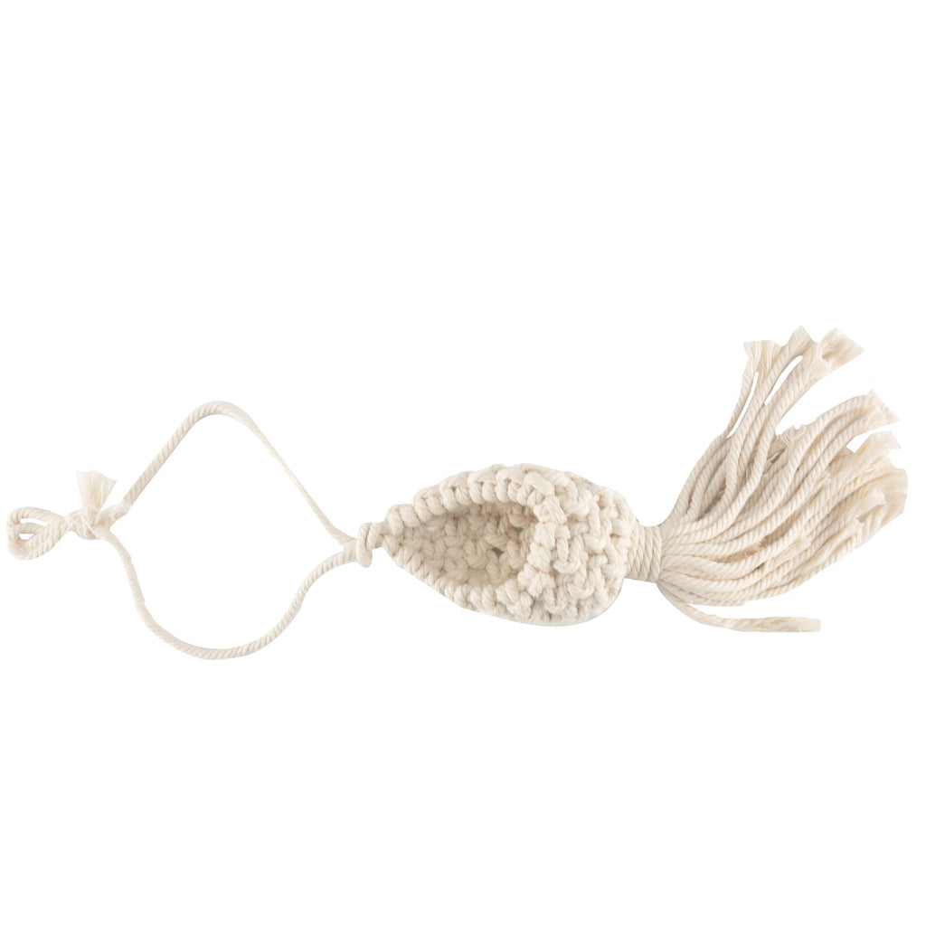 PZHI-Boho Macrame Air Plant Hanger Tillandsia Hanging Basket Rope Holder Flower Home Decor