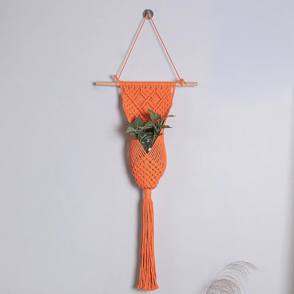Macrame Woven Tapestry Bohemian Wall Hanging Tassel Fringe Tapestry Handmade Hanging Tassels Blanket for Bedroom Baby Nursery