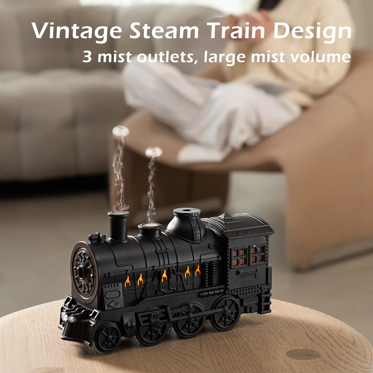 Train Air Humidifier Ultrasonic Aromatherapy Diffusers Mist Maker Fragrance Essential Oil Aroma Difusor Remote control
