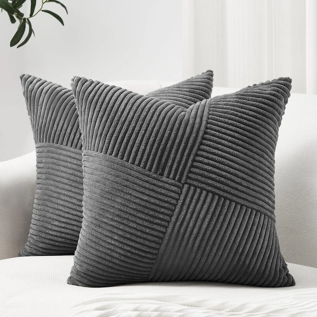 2025 New Spring Decorative Throw Pillow Covers Corduroy Boho Windmill Textured Cushion Cover 45x45CM Pillowcases Home Decor
