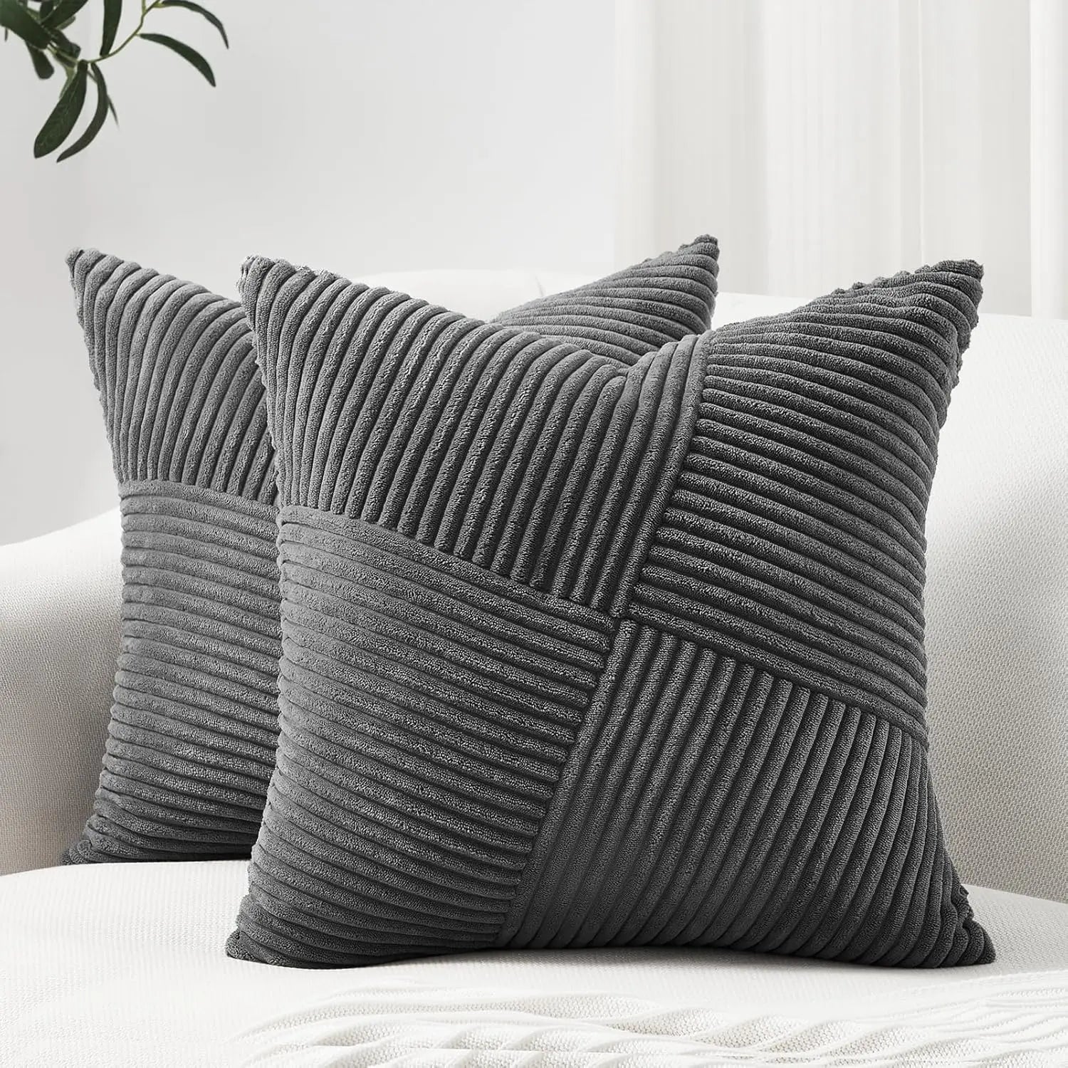 2025 New Spring Decorative Throw Pillow Covers Corduroy Boho Windmill Textured Cushion Cover 45x45CM Pillowcases Home Decor