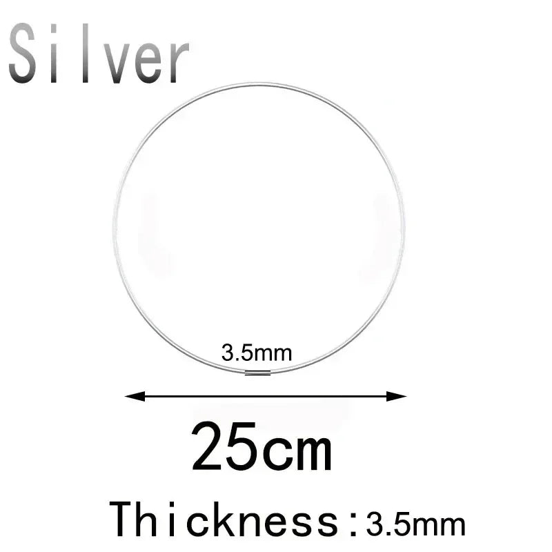 1/10pcs Metal Floral Hoop Gold For Crafts Party Decoration Metal Dream Catcher Ring for Macrame 10cm 15cm 20cm 25cm 30cm