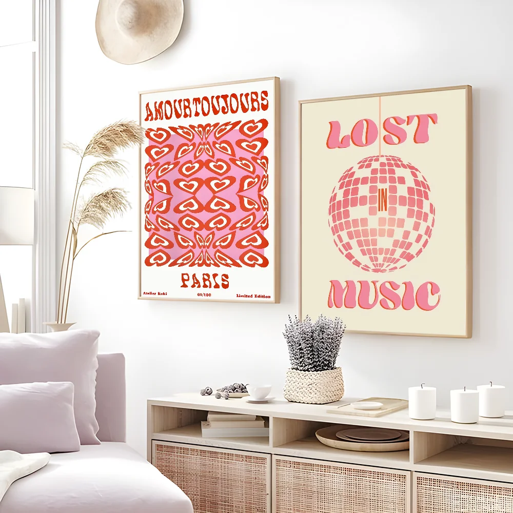 Abstract Feminist Color Letter Art Woman Good Poster Sticky Wall Art Printing Waterproof Home Living Bed Room Aesthetic Decor