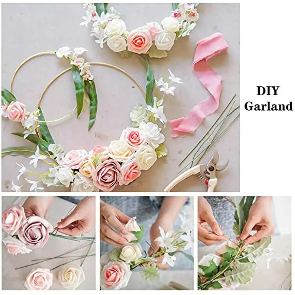 1/10pcs Metal Floral Hoop Gold For Crafts Party Decoration Metal Dream Catcher Ring for Macrame 10cm 15cm 20cm 25cm 30cm