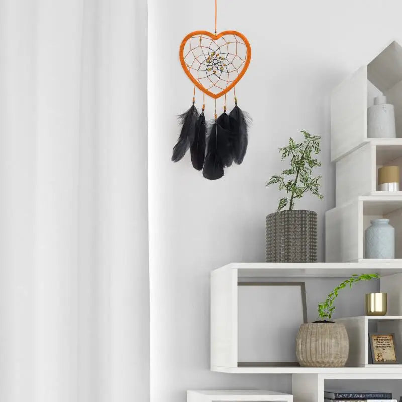 20/10 Pcs Heart Shaped Dream Catcher Rings Acrylic Crafts Floral Wall Hanging Wreath Macrame Handmade Accessories