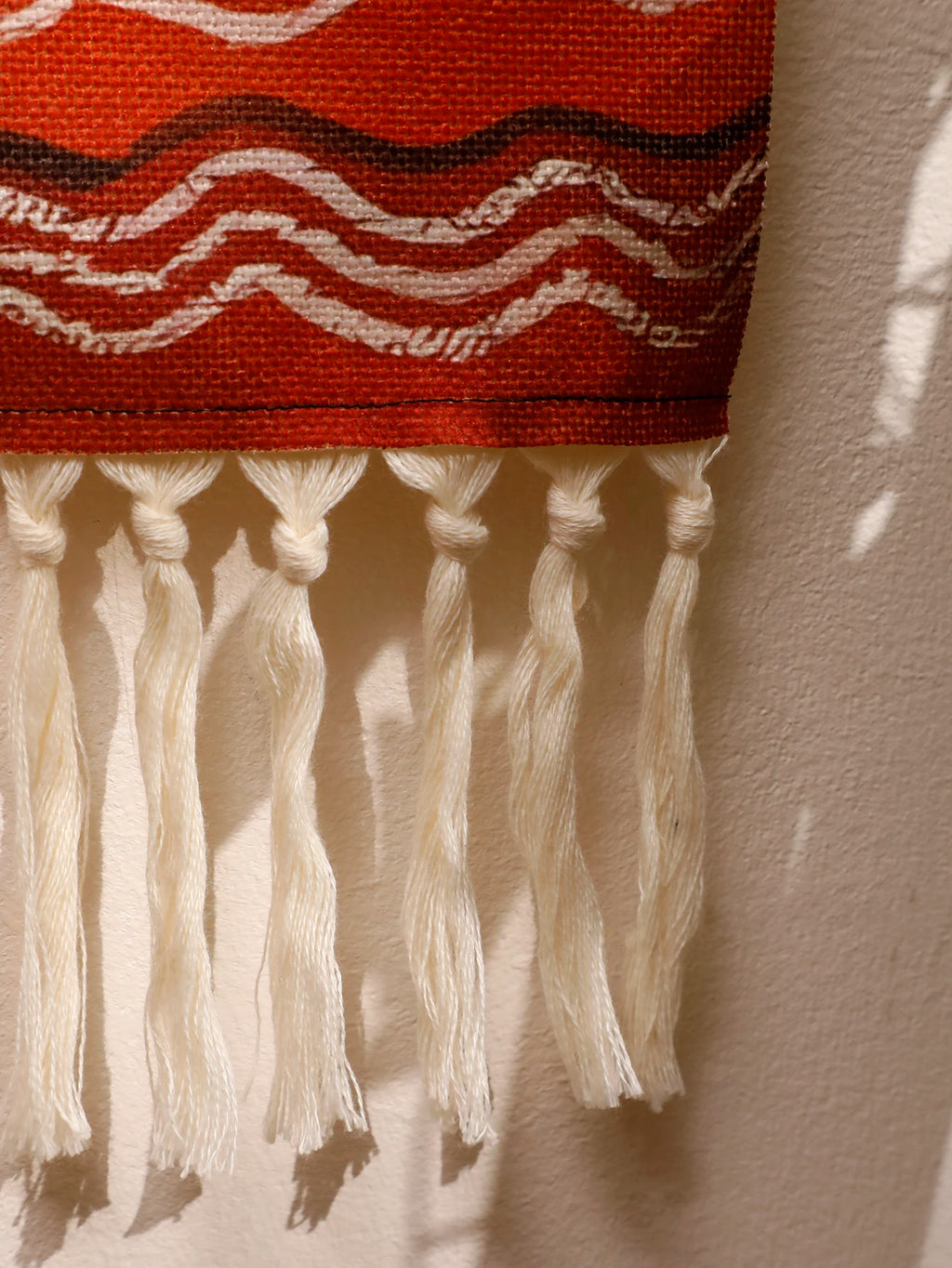 Macrame Tapestry Sunset Sunrise Handmade Wall Tapestries Boho Art Home Decoration Wall Hanging for Living Room Bedroom Ornament
