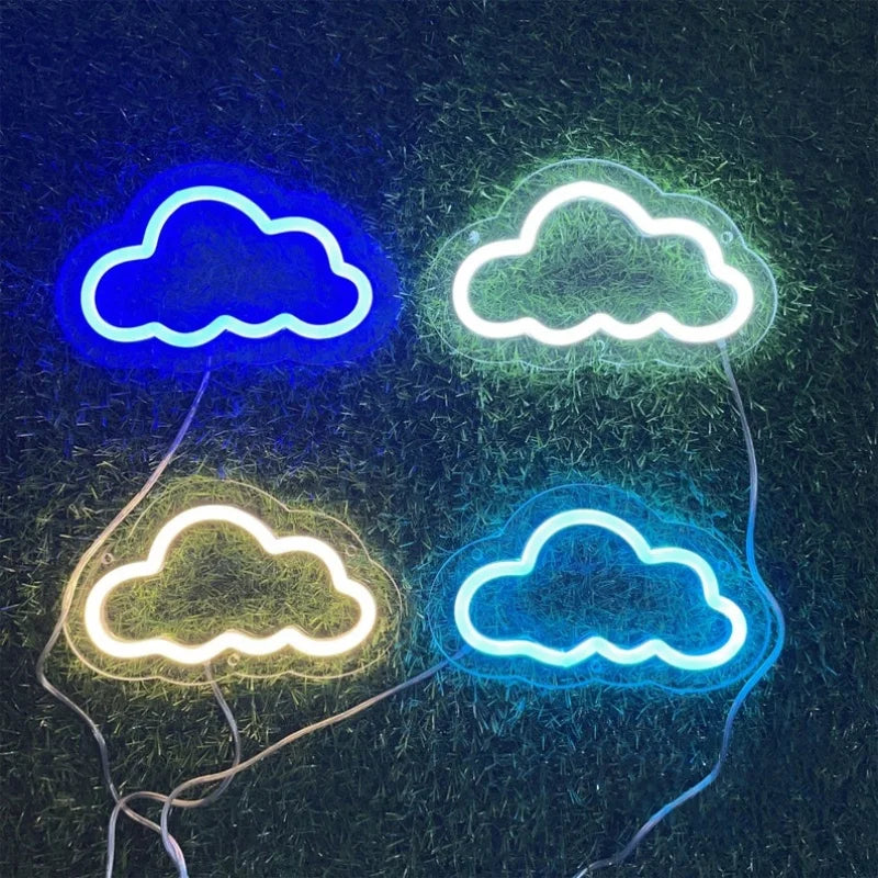 Cloud Neon Sign LED Aesthetic Room Decor Neon Light Cloud Wall Decorative Night Lights for Kids Room Home Decor Neon Light