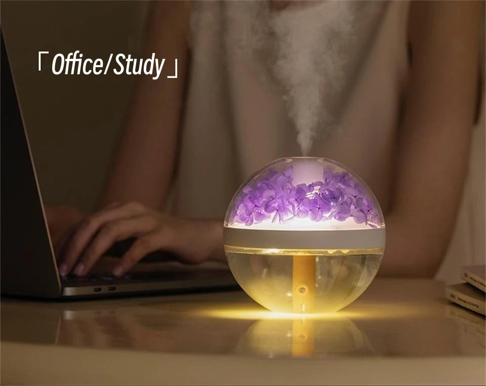 800mAh USB Rechargeable Battery Air Humidifier Eternal Flower Portable Mist Sprayer Aroma Diffuser Home Mini Humidifier Atomizer