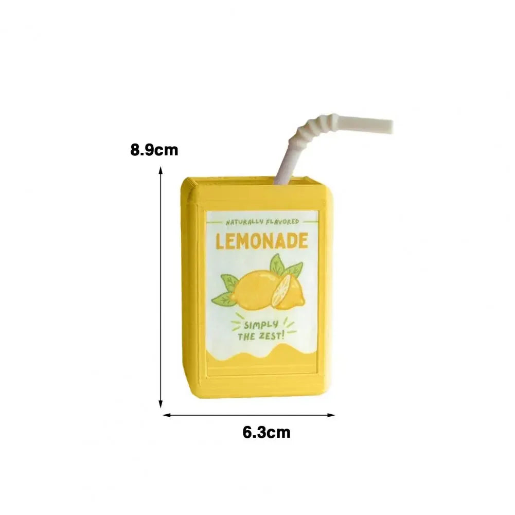 Cool Vase Milk Vase Cute Planter With Juice Box Design Good Decorative Effect For Pen Container Storage Box Floral Pot Decor