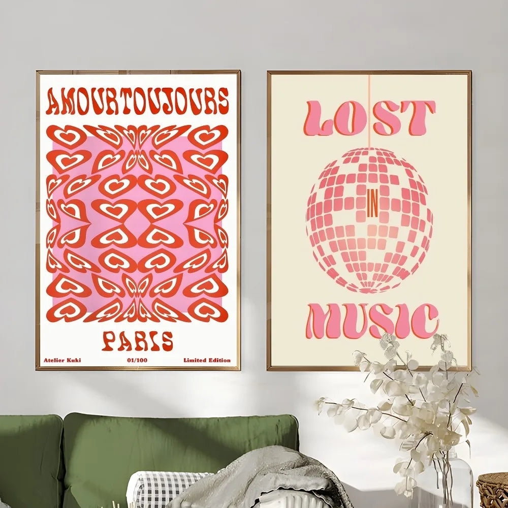Abstract Feminist Color Letter Art Woman Good Poster Sticky Wall Art Printing Waterproof Home Living Bed Room Aesthetic Decor