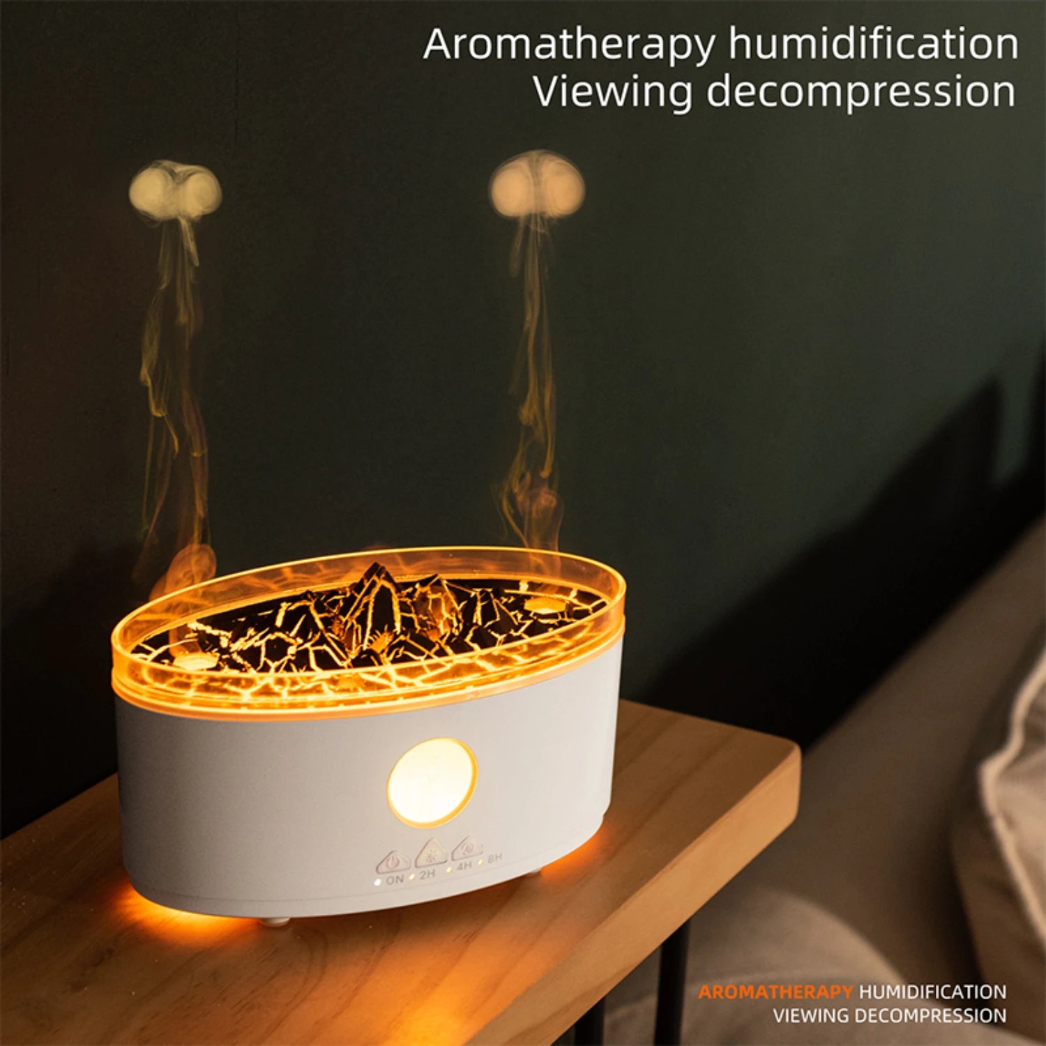Rain Clouds  Diffuser Zen Raindrops Air Humidifier Essential Oil Diffuser  Desktop Ultrasonic Sprayer 3 Colors Lamp Difusor ml