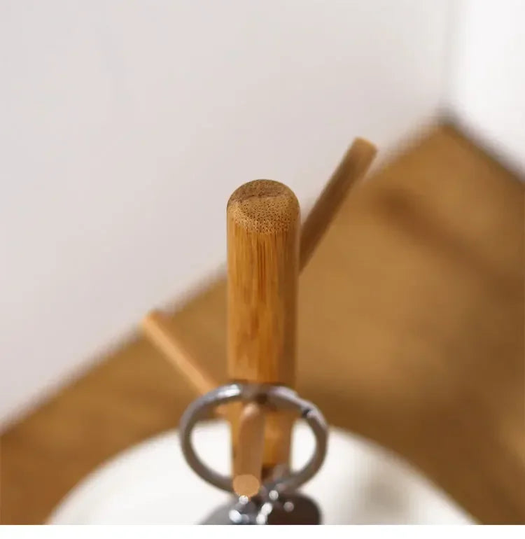 2024 New Nordic Bamboo Tree Branch Storage Tray Living Room Desktop Key Hanger Jewelry Display Frame