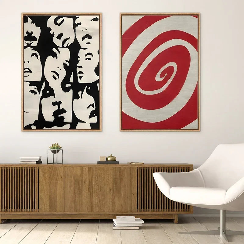 Downtown Girl Aesthetic Print Posters Y2K Rock Style Canvas Painting Abstract Living Room Bedroom Retro Music Wall Art Decor