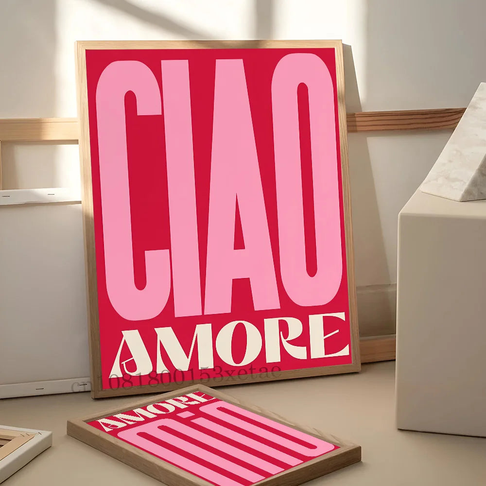 1pc Inspired Music Amore Mio Music Lyrics Gig Indie Rock Poster Self-adhesive Art Waterproof Paper Sticker House Room Wall Decor