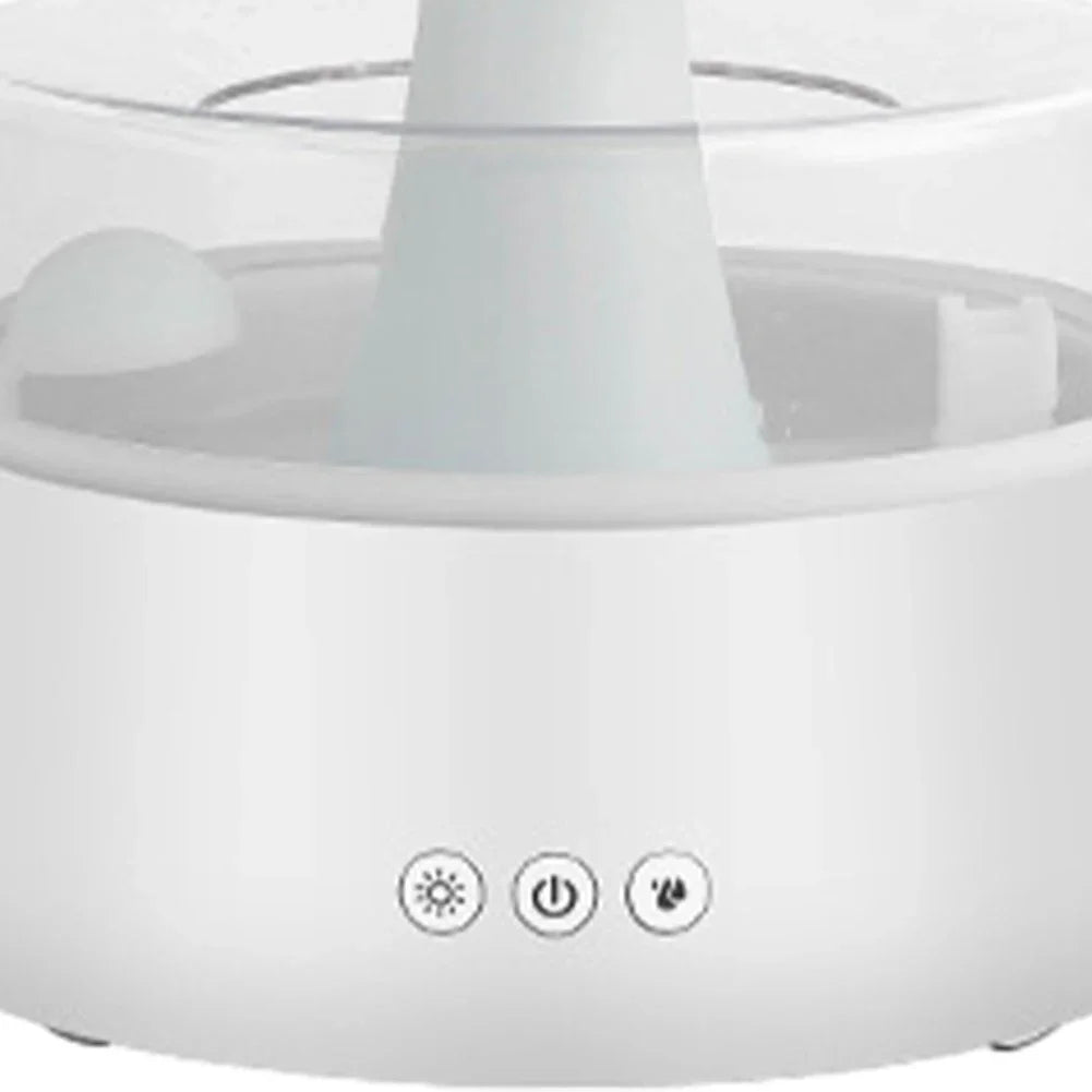 Mushroom Cloud Rain Humidifier Relaxing Raindrop Aromatherapy Machine Ultrasonic Atomization Humidification Colorful Night Light