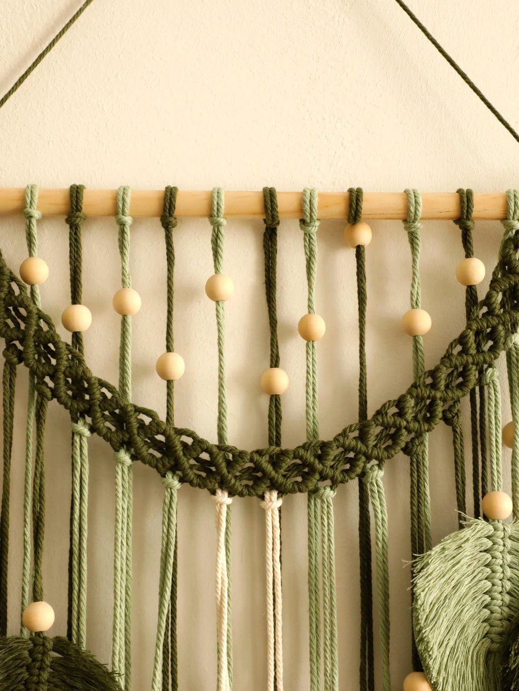 Leaf Macrame Tapestry Brown Green Wall Tapestry Boho Home Decoration Macrame Wall Hanging Home Living Room Decors Aesthetic Gift