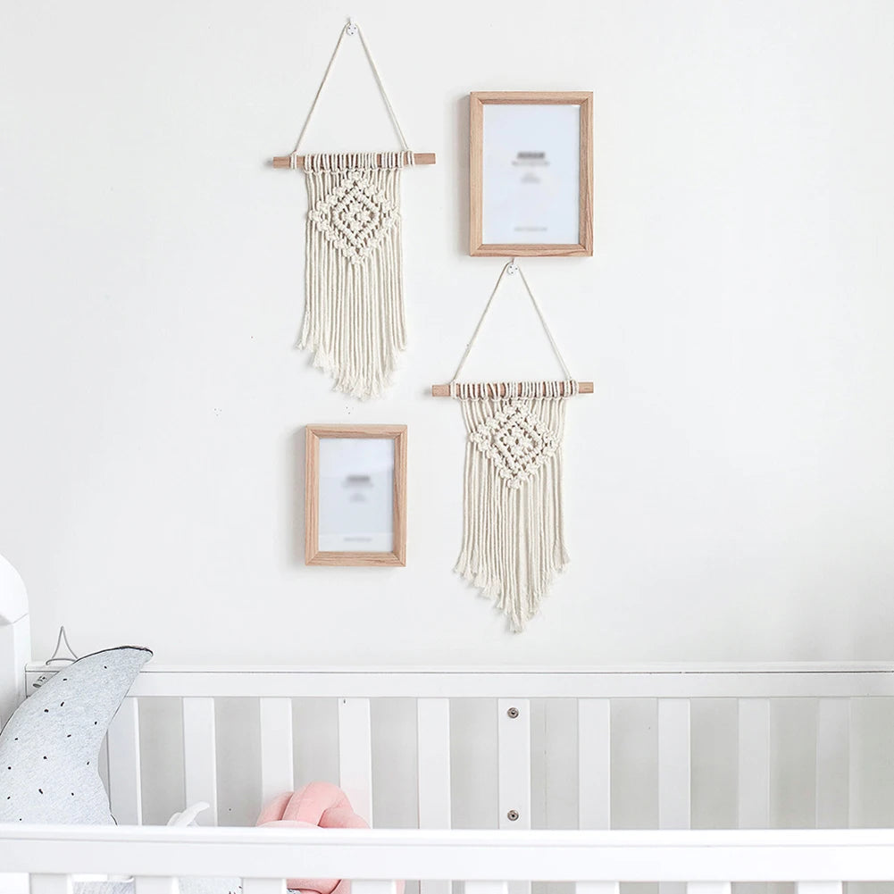 Hand-woven Color Macrame Wall Hanging Ornament Bohemian Craft Decoration Gorgeous Tapestry For Home Livingroom Home Decor Craft