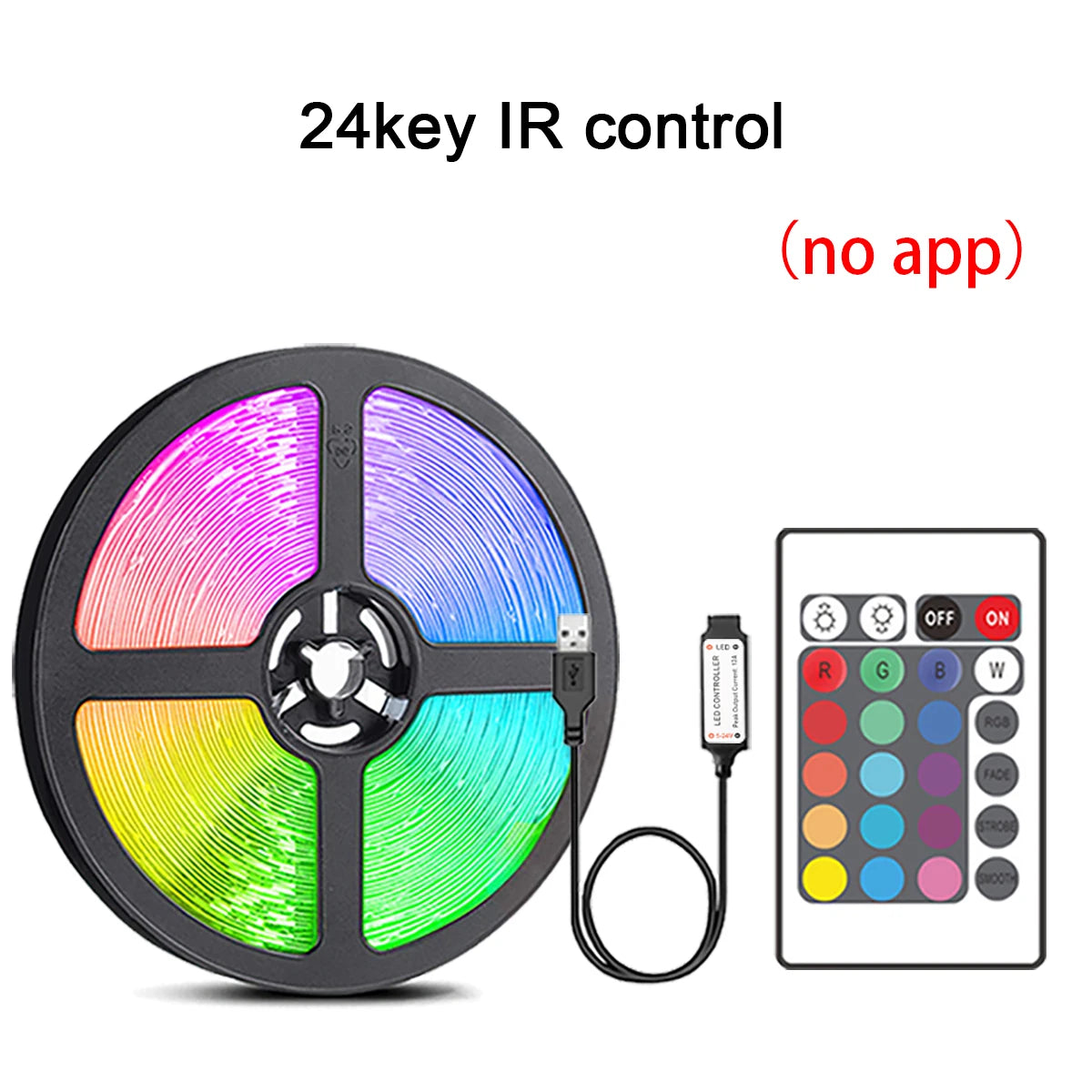 Led Lights for Room RGB Led Strip Color Changing RGB Tape Lights for Home Party Decoration TV Backlight Ribbon
